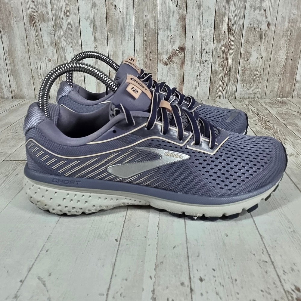 Brooks Ghost 12 Womens Running Shoes Purple Blue 1203051B086 Size 6.5